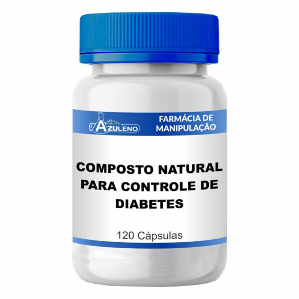 Composto Natural para Controle de Diabetes - 120 Cápsulas