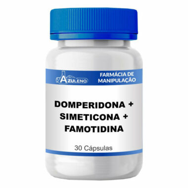 Domperidona 10mg + Simeticona 100mg + Famotidina 20mg - 30 Cápsulas