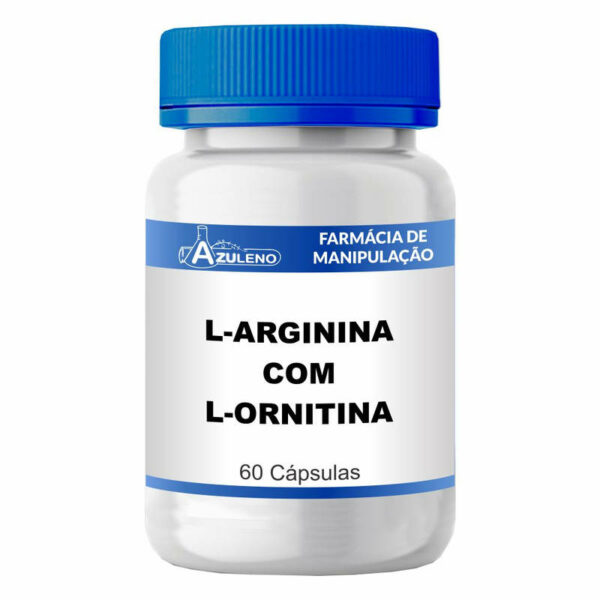 L-Arginina 250mg + L-Ornitina 250mg - 60 Cápsulas