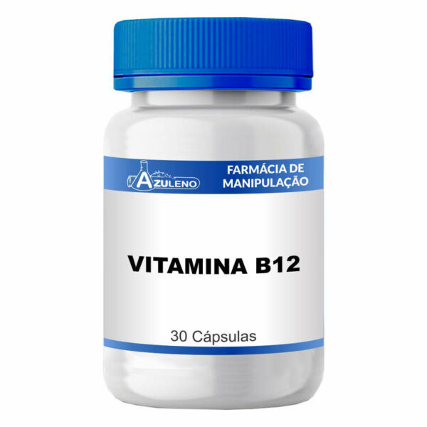 Vitamina B12 (Cianocobalamina) 500mcg - 30 Cápsulas