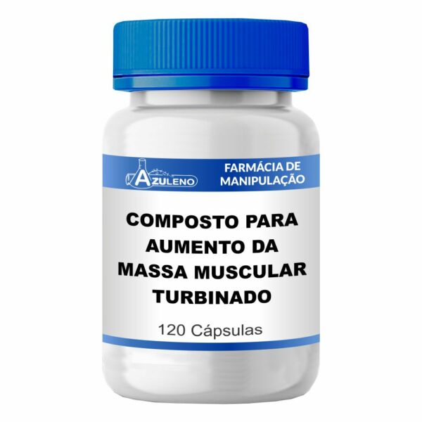 Composto para Aumento da Massa Muscular Turbinado - 120 Cápsulas